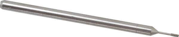 Made in USA - 3/32" Head Thickness Diamond (Abrasive) Grinding Pin - 1/8" Shank Diam x 2" Shank Length, Coarse Grade - Apex Tool & Supply