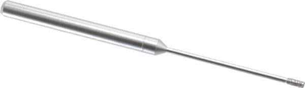 Made in USA - 1/8" Head Thickness Diamond (Abrasive) Grinding Pin - 1/8" Shank Diam x 1-1/4" Shank Length, Coarse/Fine Grade - Apex Tool & Supply