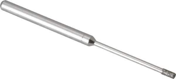 Made in USA - 5/32" Head Thickness Diamond (Abrasive) Grinding Pin - 1/8" Shank Diam x 1-1/4" Shank Length, Coarse/Fine Grade - Apex Tool & Supply
