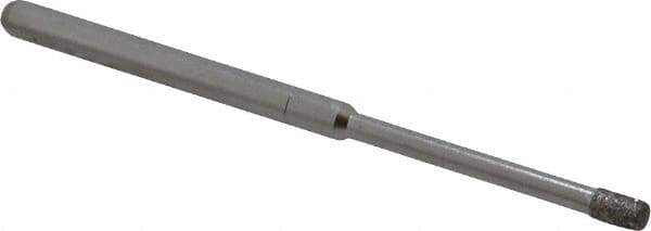 Made in USA - 5/32" Head Thickness Diamond (Abrasive) Grinding Pin - 1/8" Shank Diam x 1-1/4" Shank Length, Coarse Grade - Apex Tool & Supply