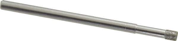 Made in USA - 1/8" Head Diam x 5/32" Head Thickness Diamond (Abrasive) Grinding Pin - 1/8" Shank Diam x 1-3/4" Shank Length, Coarse Grade - Apex Tool & Supply