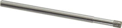 Made in USA - 1/8" Head Diam x 5/32" Head Thickness Diamond (Abrasive) Grinding Pin - 1/8" Shank Diam x 1-3/4" Shank Length, Coarse Grade - Apex Tool & Supply