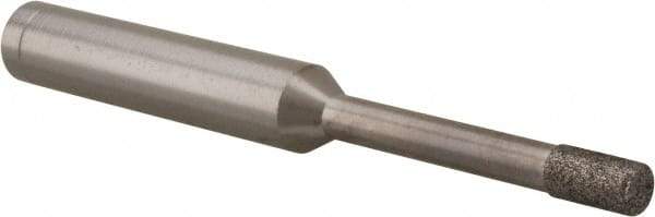 Made in USA - 0.141" Head Diam x 1/4" Head Thickness Diamond (Abrasive) Grinding Pin - 1/4" Shank Diam x 1-1/4" Shank Length, Coarse Grade - Apex Tool & Supply