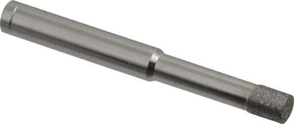 Made in USA - 0.218" Head Diam x 1/4" Head Thickness Diamond (Abrasive) Grinding Pin - 1/4" Shank Diam x 1-1/4" Shank Length, Coarse Grade - Apex Tool & Supply