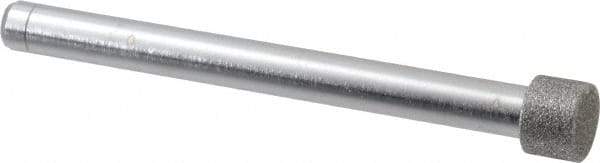 Made in USA - 3/8" Head Diam x 1/4" Head Thickness Diamond (Abrasive) Grinding Pin - 1/4" Shank Diam x 2-3/4" Shank Length, Coarse Grade - Apex Tool & Supply