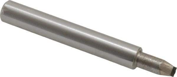 Made in USA - 0.032" Max Concave Radius Single Point Diamond Dresser - 2" Long x 3/8" Shank Diam - Apex Tool & Supply