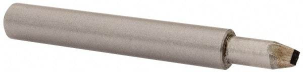Made in USA - 1/8" Max Concave Radius Single Point Diamond Dresser - 2" Long x 3/8" Shank Diam - Apex Tool & Supply