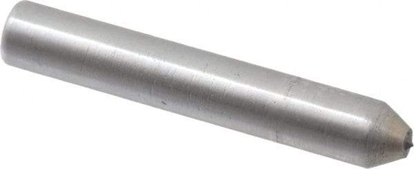 Made in USA - 1-1/2" Long x 1/4" Shank Diam Thread Single Point Diamond Dresser - 60° Included Angle - Apex Tool & Supply