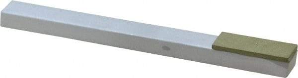 Made in USA - Very Fine, 1" Length of Cut, Single End Diamond Hone - 220 Grit, 3/8" Wide x 3/8" High x 4" OAL - Apex Tool & Supply