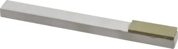 Made in USA - Extra Fine, 1" Length of Cut, Single End Diamond Hone - 320 Grit, 3/8" Wide x 3/8" High x 4" OAL - Apex Tool & Supply