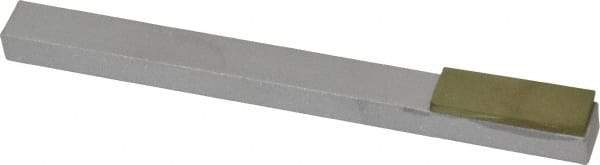 Made in USA - Super Fine, 1" Length of Cut, Single End Diamond Hone - 600 Grit, 3/8" Wide x 3/8" High x 4" OAL - Apex Tool & Supply