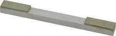 Made in USA - Very Fine, 1" Length of Cut, Double End Diamond Hone - 150 & 180 Grit, 3/8" Wide x 3/8" High x 4" OAL - Apex Tool & Supply