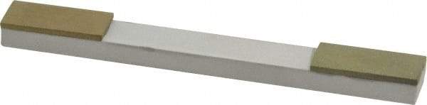 Made in USA - Extra Fine, 1" Length of Cut, Double End Diamond Hone - 180 & 320 Grit, 3/8" Wide x 3/8" High x 4" OAL - Apex Tool & Supply