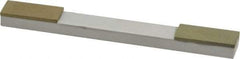 Made in USA - Extra Fine, 1" Length of Cut, Double End Diamond Hone - 180 & 320 Grit, 3/8" Wide x 3/8" High x 4" OAL - Apex Tool & Supply