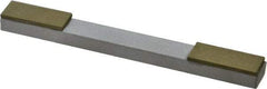 Made in USA - Super Fine, 1" Length of Cut, Double End Diamond Hone - 220 & 400 Grit, 3/8" Wide x 3/8" High x 4" OAL - Apex Tool & Supply