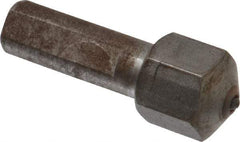 Made in USA - 1 Carat Turntable Head Single Point Diamond Dresser - 1-1/4" Long x 7/16" Shank Diam, 5/8" Long x 5/8" Thick Head - Apex Tool & Supply