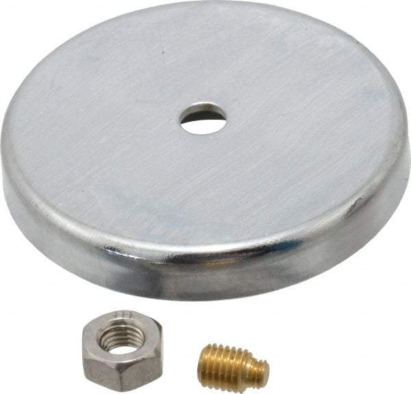 Made in USA - Magnetic Indicator Base - 2" Base Diam, 60 Lb Magnetic Pull - Apex Tool & Supply