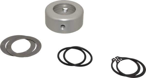 Allied Machine and Engineering - 1/4 NPT, 1-3/4" ID x 3" OD, Rotary Coolant Adapter for Indexable Tools - 1-3/8" Thick, 3/8 NC" Drive Rod Thread, 1-3/8" OAL, Series T-A - Apex Tool & Supply