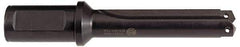 Allied Machine and Engineering - Series 5, 2-1/2 to 3-1/2" Diam, 2" Diam Straight Shank, Straight Flute Spade Drill - 35" Max Depth, 37" Body Length, 40-3/4" OAL, Extended Length, Through Coolant - Apex Tool & Supply