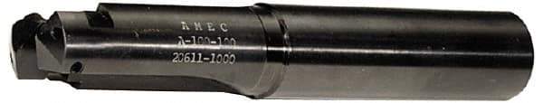 Allied Machine and Engineering - Series B, 1-1/4 to 1-3/4" Diam, 1" Diam Straight Shank, Straight Flute Spade Drill - 8-1/8" Max Depth, 8-23/32" Body Length, 11-5/8" OAL, Standard Length, Through Coolant - Apex Tool & Supply