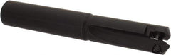 Allied Machine and Engineering - Series A, 31/32 to 1-3/8" Diam, 1" Diam Straight Shank, Straight Flute Spade Drill - 3" Max Depth, 3-17/32" Body Length, 6-1/2" OAL, Short Length - Apex Tool & Supply