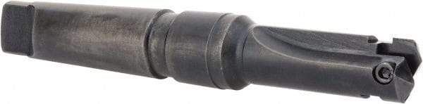 Allied Machine and Engineering - Series A, 31/32 to 1-3/8" Diam, 4MT Taper Shank, Straight Flute Spade Drill - 3" Max Depth, 3-25/32" Body Length, 7-7/8" OAL, Short Length - Apex Tool & Supply