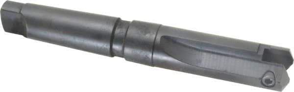 Allied Machine and Engineering - Series B, 1-1/4 to 1-3/4" Diam, 4MT Taper Shank, Straight Flute Spade Drill - 3-1/2" Max Depth, 4-11/32" Body Length, 8-3/8" OAL, Short Length - Apex Tool & Supply