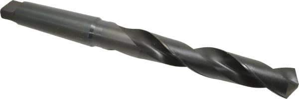 Chicago-Latrobe - 1-5/8", 5MT 118° Point High Speed Steel Taper Shank Drill Bit - Oxide Finish, 10" Flute Length, 17" OAL, Spiral Flute, Series 110 - Apex Tool & Supply