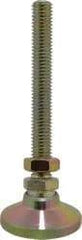 Gibraltar - 1/2-13 Bolt Thread, Studded Pivotal Stud Mount Leveling Pad & Mount - 5,000 Max Lb Capacity, 1-7/8" Base Diam - Apex Tool & Supply