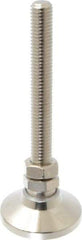Gibraltar - 1/2-13 Bolt Thread, Studded Pivotal Stud Mount Leveling Pad & Mount - 5,000 Max Lb Capacity, 1-7/8" Base Diam - Apex Tool & Supply