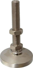 Gibraltar - 3/4-10 Bolt Thread, Studded Pivotal Stud Mount Leveling Pad & Mount - 7,400 Max Lb Capacity, 3" Base Diam - Apex Tool & Supply