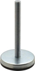 Gibraltar - 1/2-13 Bolt Thread, Stud Mount Leveling Pad & Mount - 500 Max Lb Capacity, 2.8" Base Diam, 4" Thread Length - Apex Tool & Supply
