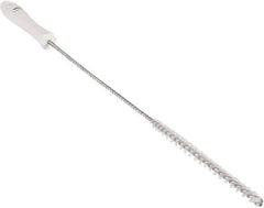 Vikan - 0.4" Diam Polyester Valve Brush - 19-5/8" OAL, 5-11/16" Head Length, Polypropylene & Stainless Steel Handle - Apex Tool & Supply