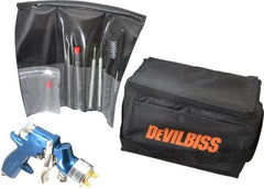 DeVilbiss - High Volume/Low Pressure Paint Spray Gun - 100 Max psi, 9.9 to 40 CFM, For Enamels, Epoxies, Latex, Polyurethanes, Primers, Sealers, Stains, Varnishes - Apex Tool & Supply