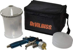 DeVilbiss - Siphon Feed High Volume/Low Pressure Paint Spray Gun - 24 oz Capacity, 100 Max psi, 13 to 23 CFM, For Enamels, Epoxies, Lacquers, Polyurethanes, Primers, Sealers, Stains, Varnishes - Apex Tool & Supply