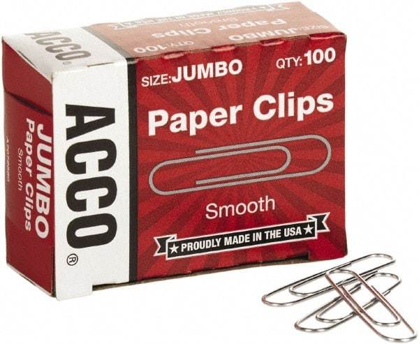 ACCO - 1-3/4" Wide Paper Fastener - Silver - Apex Tool & Supply