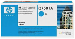 Hewlett-Packard - Cyan Toner Cartridge - Use with HP Color LaserJet 3800, CP3505 - Apex Tool & Supply