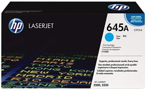 Hewlett-Packard - Cyan Toner Cartridge - Use with HP Color Laser Jet 5500, 5550 - Apex Tool & Supply