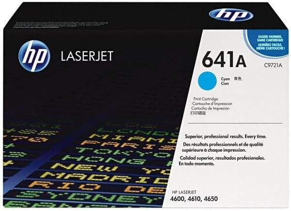 Hewlett-Packard - Cyan Toner Cartridge - Use with HP Color LaserJet 4600, 4650 - Apex Tool & Supply