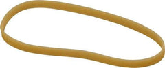 Alliance - 3 Inch Circumference, 1/8 Inch Wide, Pale Crepe Gold Rubber Band Strapping - 1,100 Pieces - Apex Tool & Supply