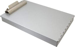 Saunders - 14-1/4 Inch Long x 9-3/4 Inch Wide x 3-1/2 Inch High, Clip Board - Silver - Apex Tool & Supply