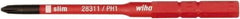 Wiha - #1, Phillips Screwdriver Bit - 75mm OAL - Apex Tool & Supply