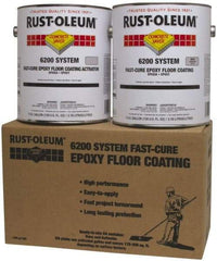 Rust-Oleum - 1 Gal Can Semi Gloss Silver Gray Floor Coating - <250 g/L VOC Content - Apex Tool & Supply