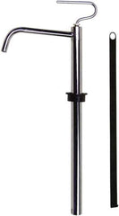 Value Collection - 3/4" Outlet, Steel Hand Operated Drum Pump - 4 oz per Stroke, 18-1/2" OAL, For Petroleum Based Products - Apex Tool & Supply