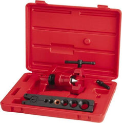 Value Collection - 3/16 to 5/8" Pipe Capacity, Flaring Tool Kit - 6 Pieces, Cuts Copper - Apex Tool & Supply