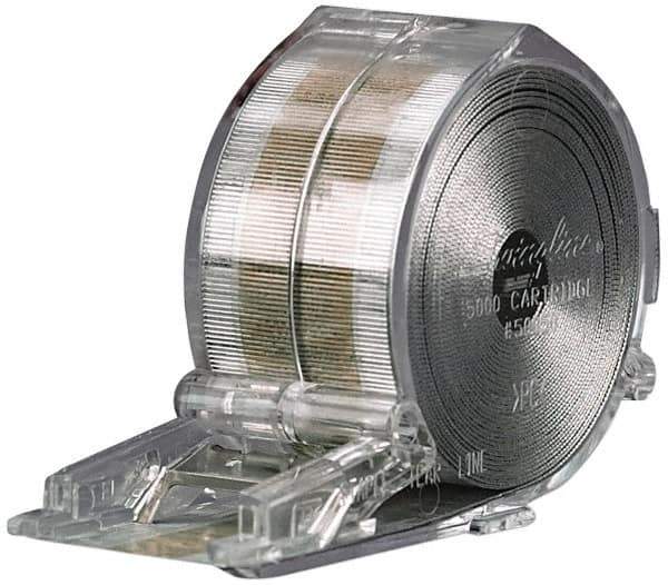 Swingline - 1/4" Leg Length, Galvanized/Low-Carbon Steel Staple Cartridge Roll - 30 Sheet Capacity, For Use with Swingline 690e, 520e, 5000 Series, 790, Zephyr & Electric Saddle Staplers - Apex Tool & Supply