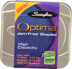 Swingline - 3/8" Leg Length, Galvanized/Low-Carbon Steel High Capacity Staples - 70 Sheet Capacity, For Use with 125 Full Strip Swinglines 77701 & 77715 - Apex Tool & Supply