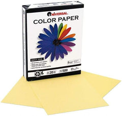 UNIVERSAL - 8-1/2" x 11" Canary Copy Paper - Use with Laser Printers, Copiers, Offset Presses, Spirit Duplicators - Apex Tool & Supply