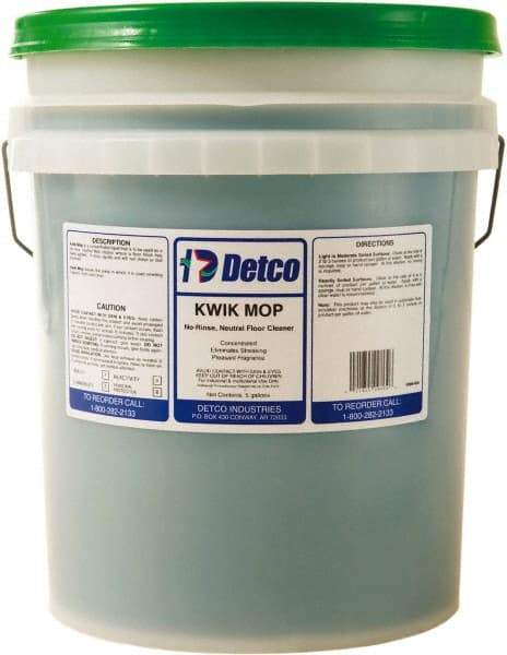 Detco - 5 Gal Pail Cleaner - Use on Resilient Flooring - Apex Tool & Supply