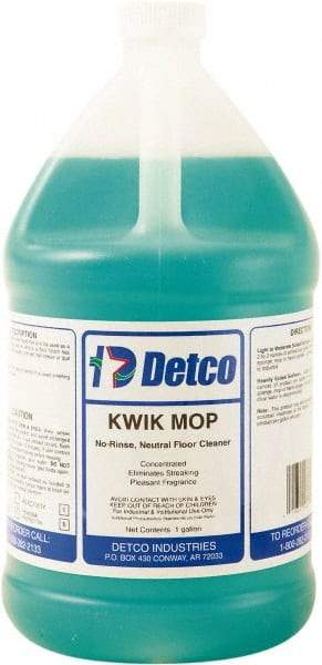 Detco - 1 Gal Bottle Cleaner - Use on Resilient Flooring - Apex Tool & Supply